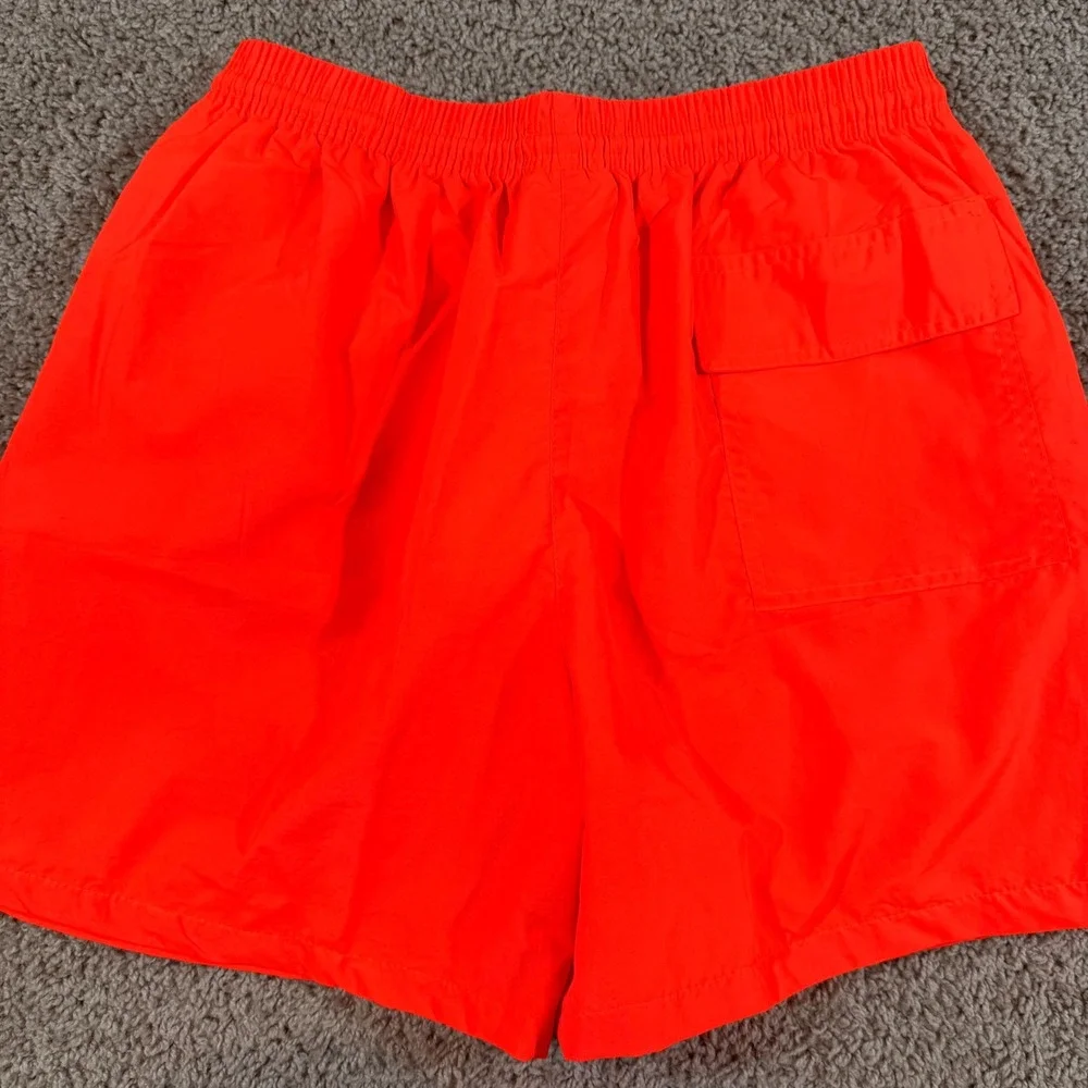 Armor Jeans Swim Trunks Mens Large Scarlet Neon Orange NEW AR-1006 Mesh Lined